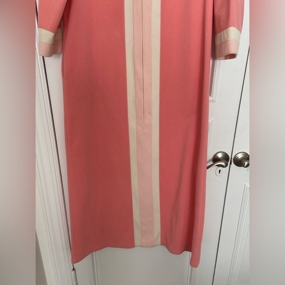Vanity Fair Vintage Retro Fleece Pink & Cream Stripe Comfy Soft House Robe 70’s - Picture 3 of 15